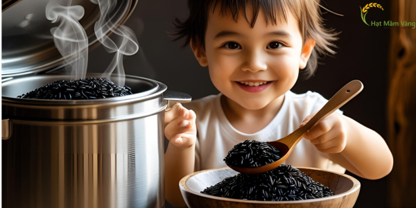 cách nấu gạo lứt đen và lứt đỏ 