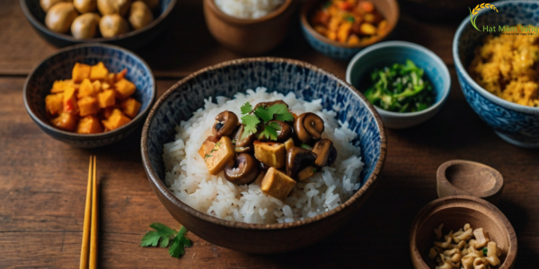 Gạo nếp trong thực đơn người ăn chay