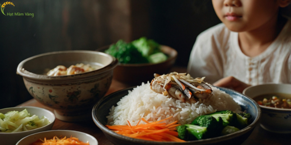 Bữa cơm ngon với gạo không pha trộn